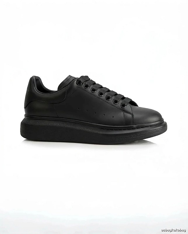 McQueen Thick-soled Casual Style Black Shoes
