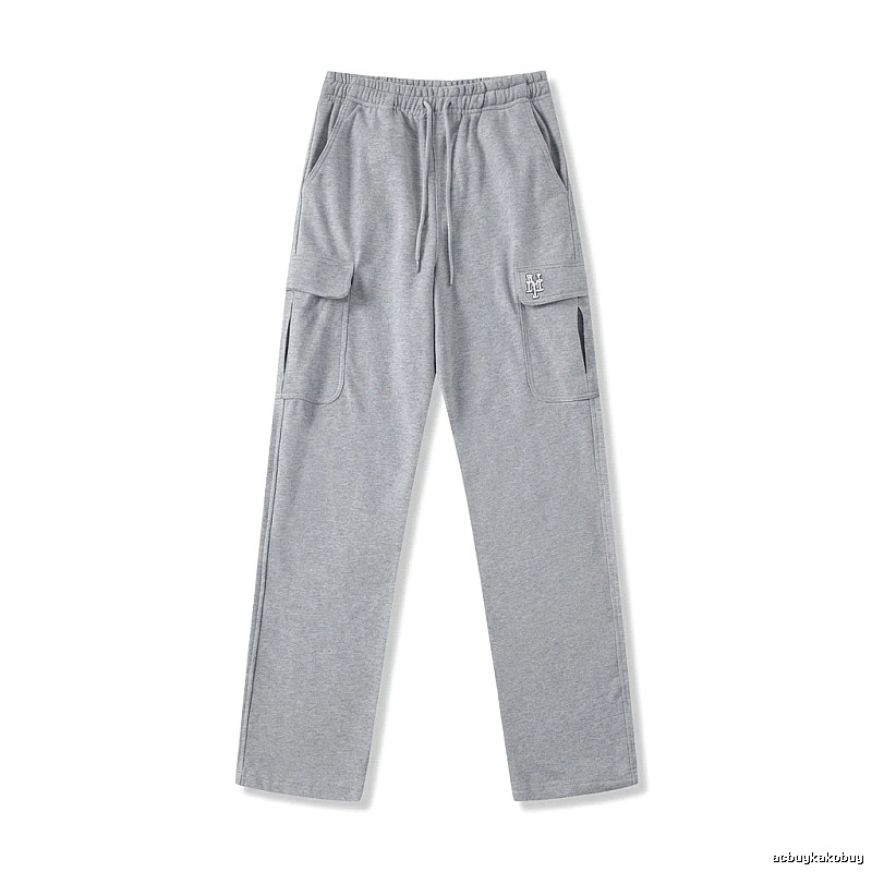 MLB utility-style grey long trousers