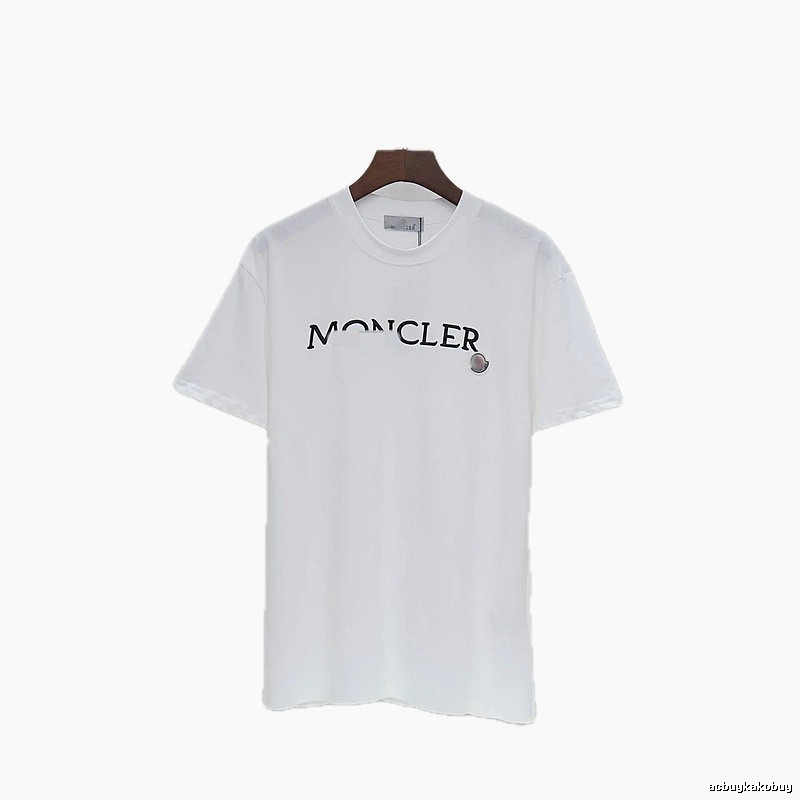 Moncler Classic Collection Minimalist Style White Short-sleeve T-shirt