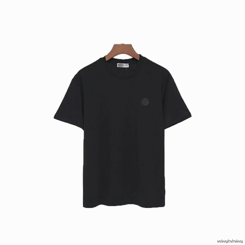Moncler Classic Minimalist Style Black Short-sleeve T-shirt