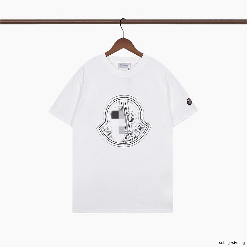 Moncler Logo Collection Trendy Style White T-Shirt