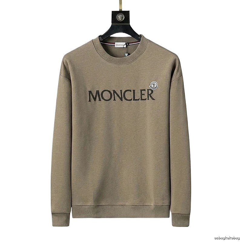 Moncler simple style khaki sweatshirt