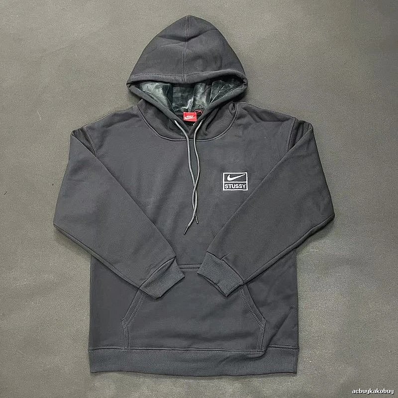 Nike Gray Zip Hoodie Smart Casual Swoosh