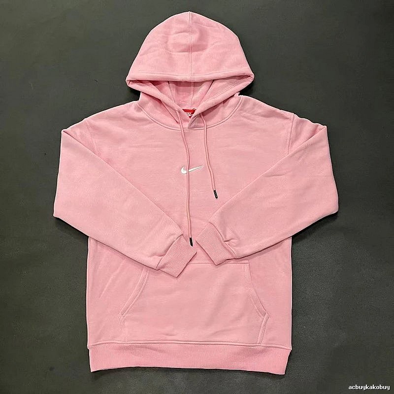 Nike Small Chest-Logo Detail Small-Logo Detail Pink Zip Hoodie Gift Ready Swoosh