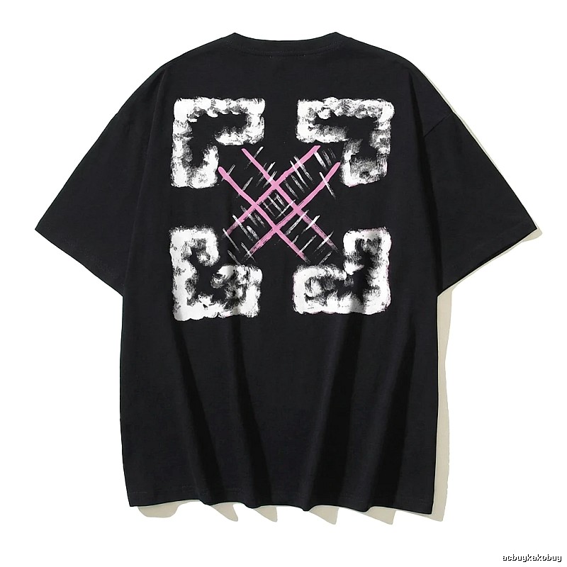 Off-White Trendy Style Black T-shirt