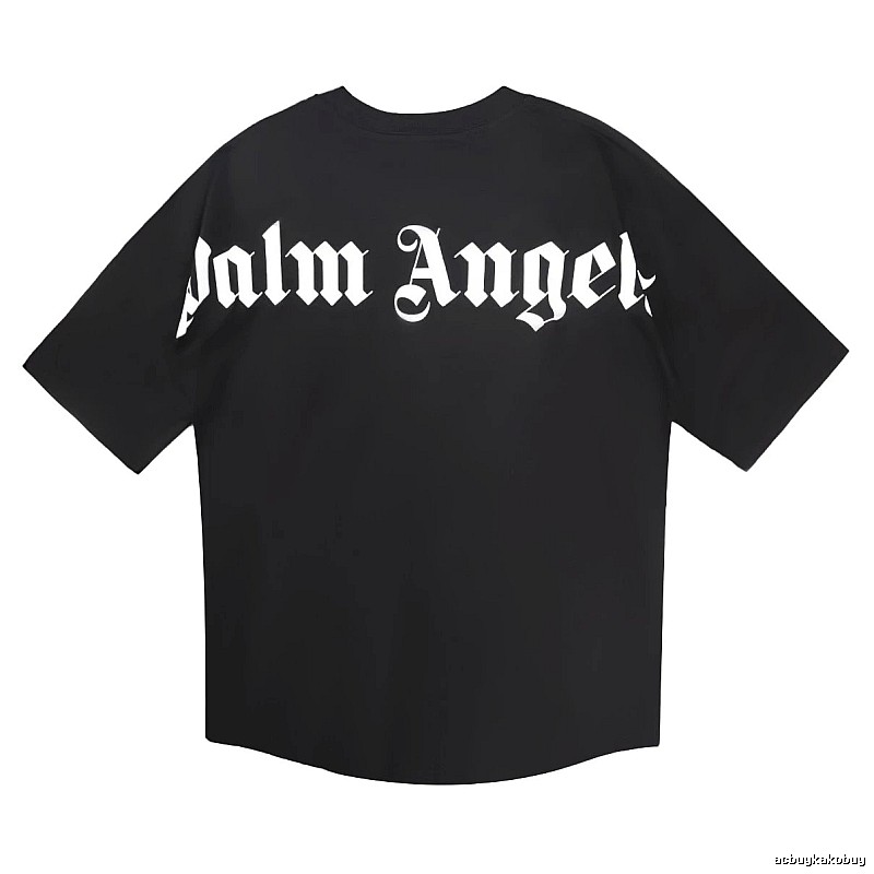 Palm Angels Patterned Logo T-shirt White Palm Tree with Signature Styling
