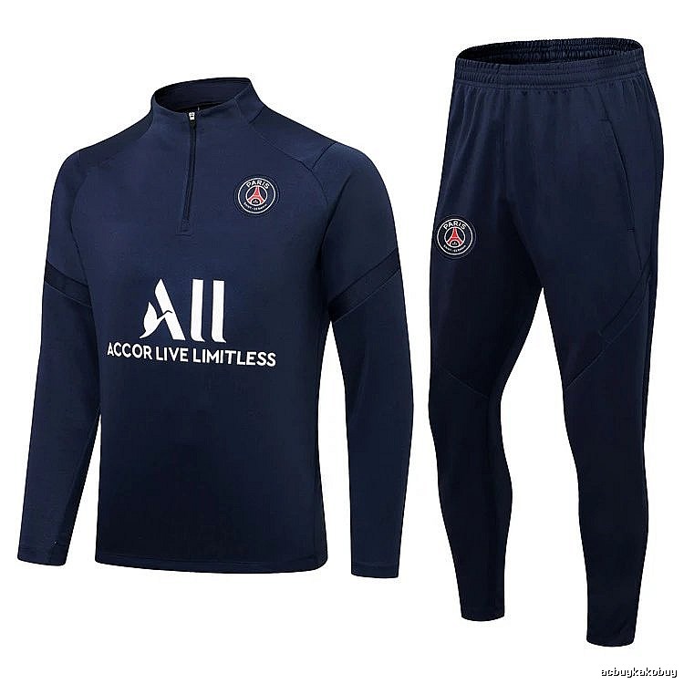 Paris Saint-Germain 2021-22 Royal Blue Training Tracksuit Set Gift Ready