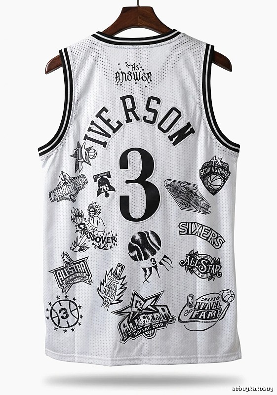 Philadelphia No. 3 Allen Iverson retro style jersey