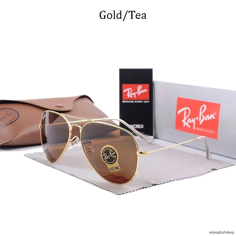 Ray-Ban Summer Aviator sunglasses Gold Tone Sunglasses with Bold Graphic