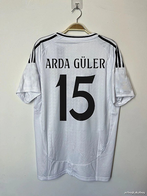 Real Madrid Relaxed Bellingham #5 soccer jersey White Real Madrid with Designer-Inspired Detail