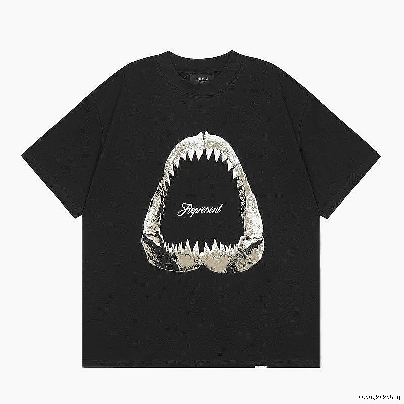 Represent Black Style 853 Owners Club T-Shirt Everyday Rotation Logo