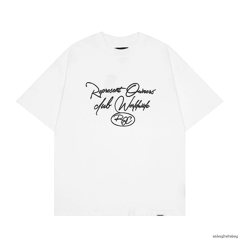 Represent White Style 805 Owners Club T-Shirt Clean Colorway Logo