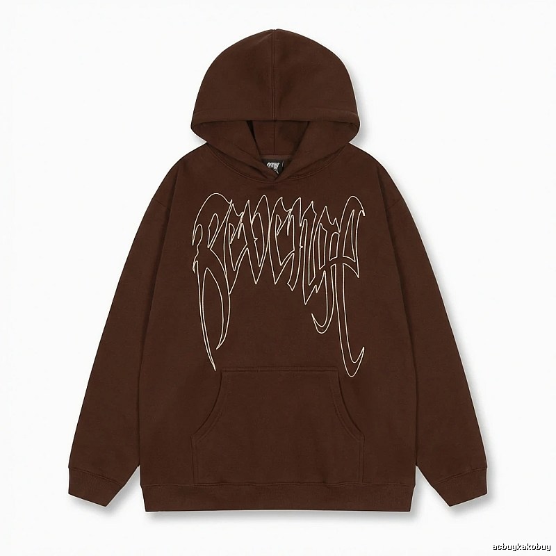 Revenge Gothic Style Dark Coffee Hoodie