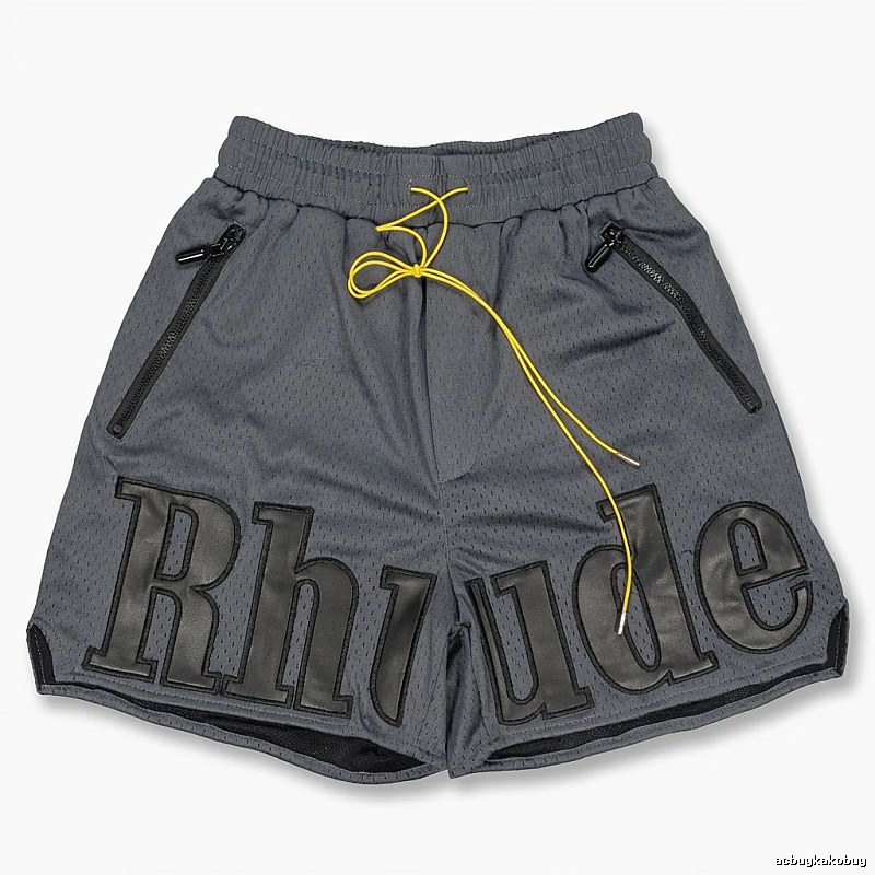 RHUDE sporty grey shorts