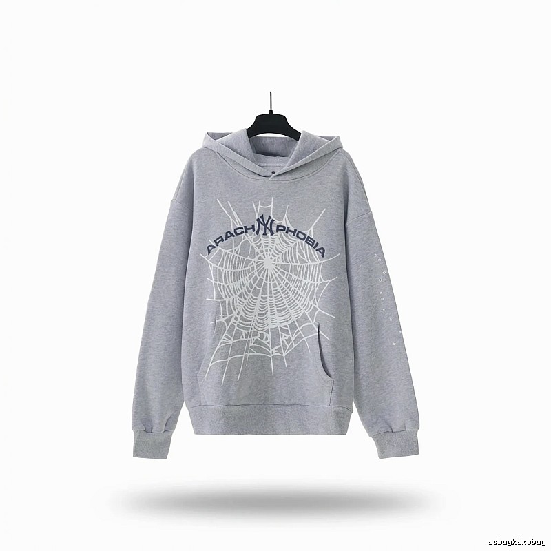 Sp5der Spider Series Grey Streetwear Sweatshirt
