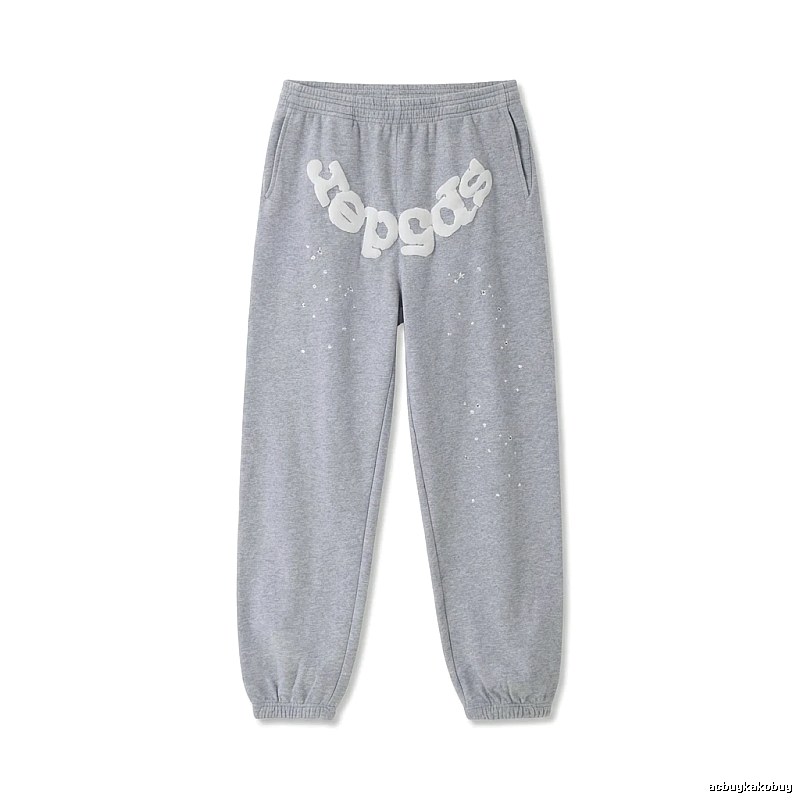 Sp5der Starry Rhinestone Wind Track Pants