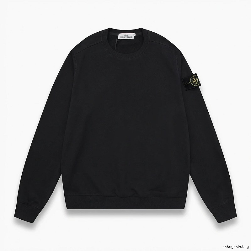 Stone Island basic black sweatshirt