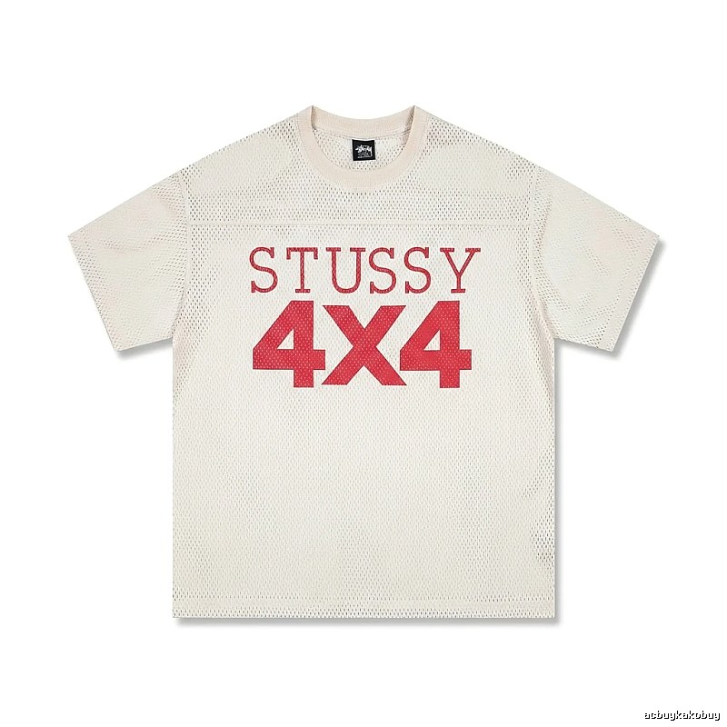 Stussy 4X4 Retro Style White T-shirt