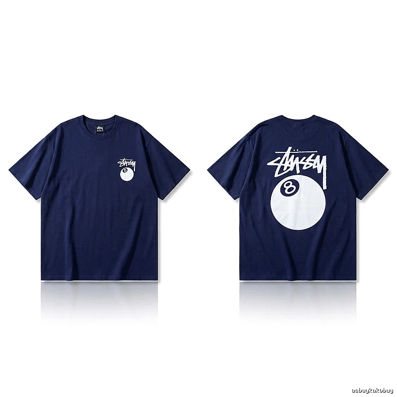 Stussy Billiards Element Minimalist Style T-shirt