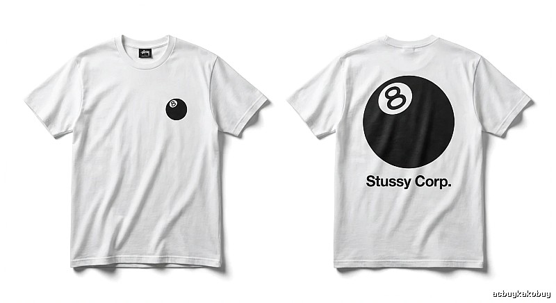 Stussy Billiards Series White T-shirt