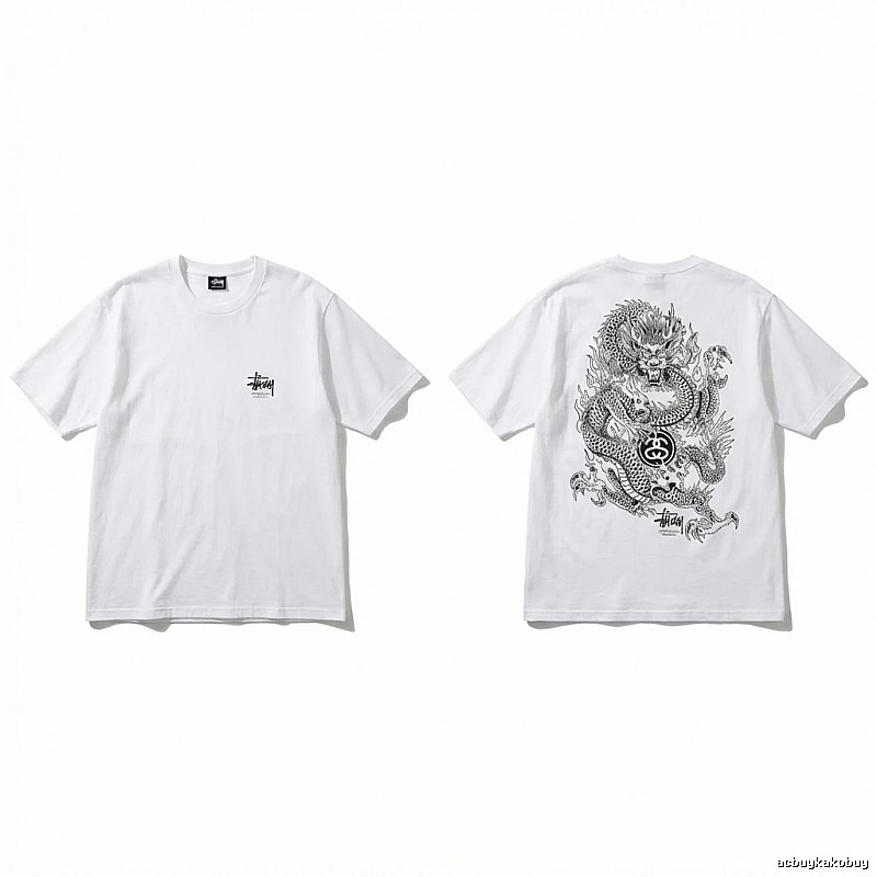Stussy Chinese-style white T-shirt