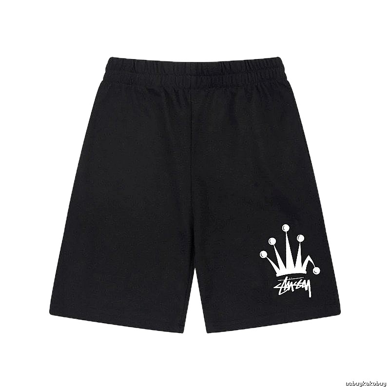 Stussy Crown Trendy Cool Black Shorts