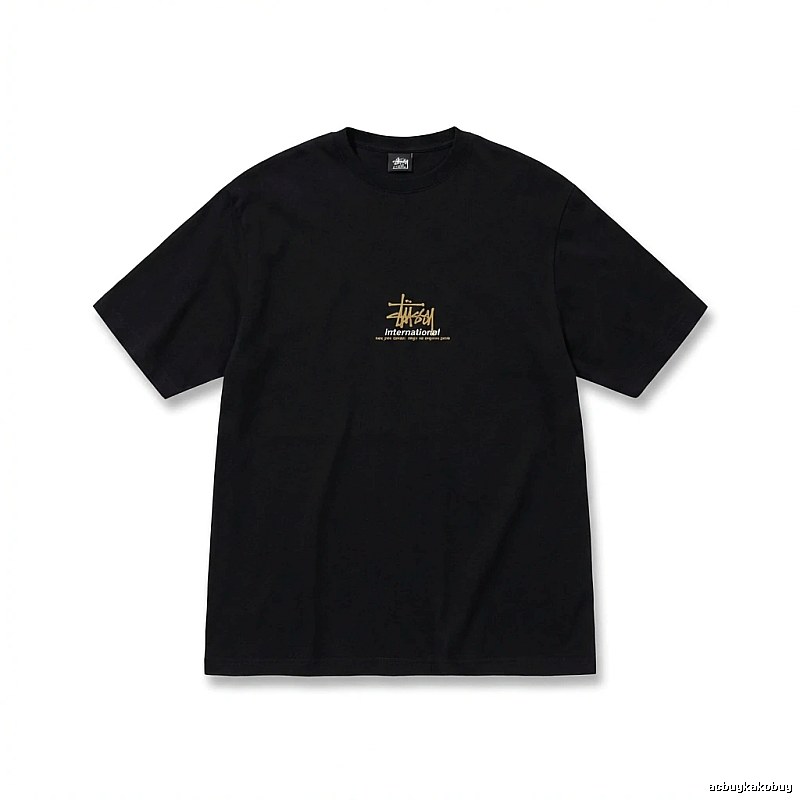 Stussy International Style Black T-shirt