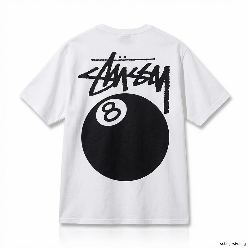 Stussy No.8 Ball White T-shirt