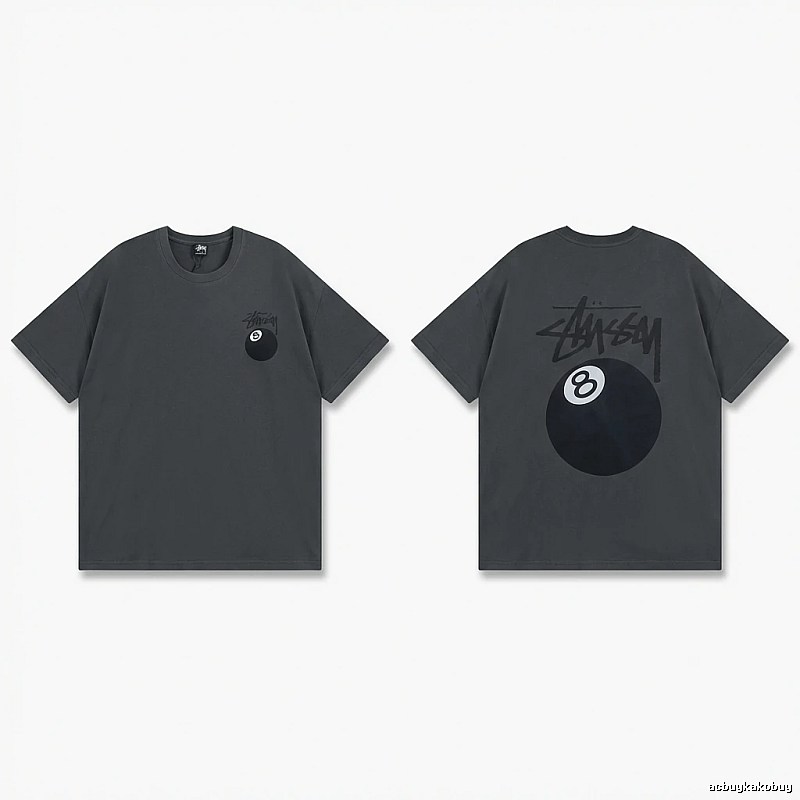 Stussy No.8 Retro Black T-shirt
