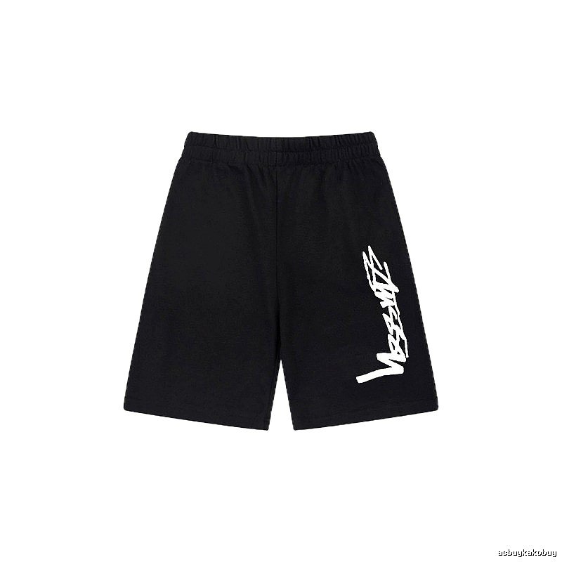 Stussy street-style black shorts