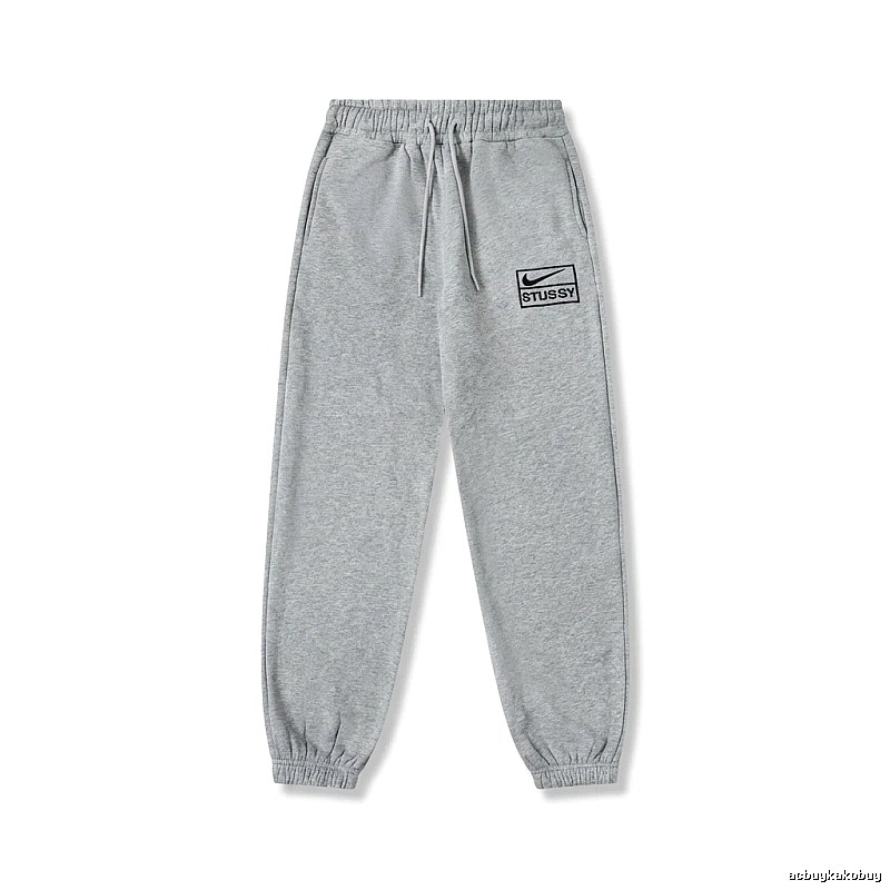 Stussy trendy brand grey casual pants