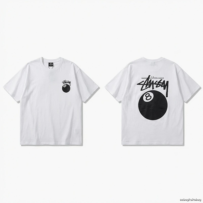 Stussy trendy style white T-shirt