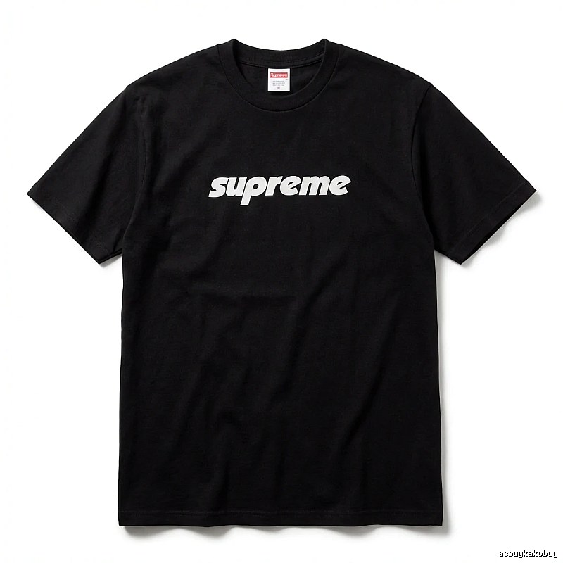 Supreme basic black T-shirt