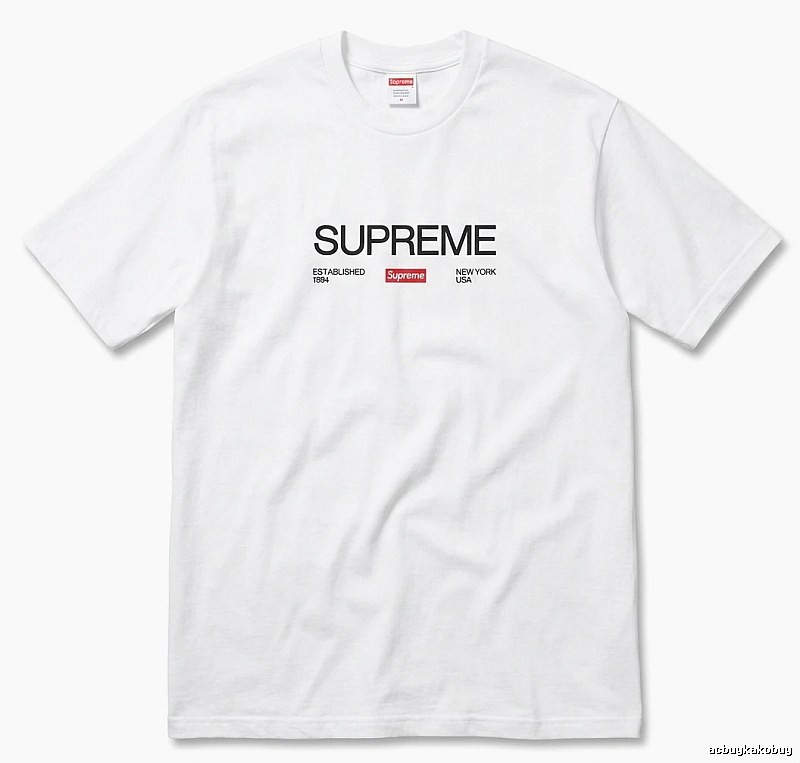 Supreme basic simple white T-shirt
