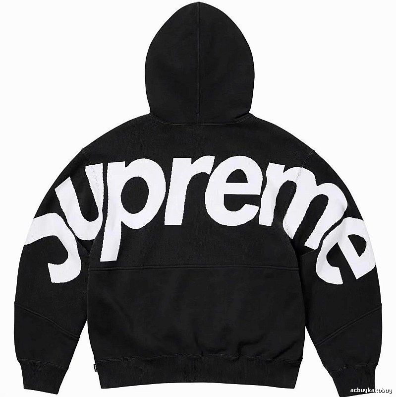 Supreme Casual Logo hoodie Gray Red Oversized for Streetwear Looks