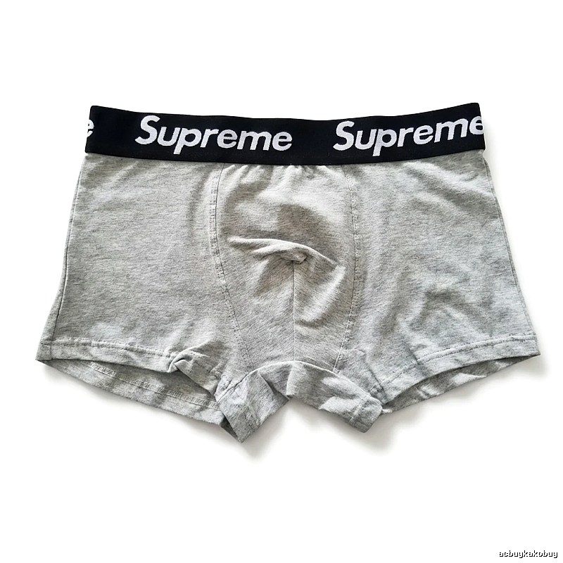 Supreme minimalist light gray underwear