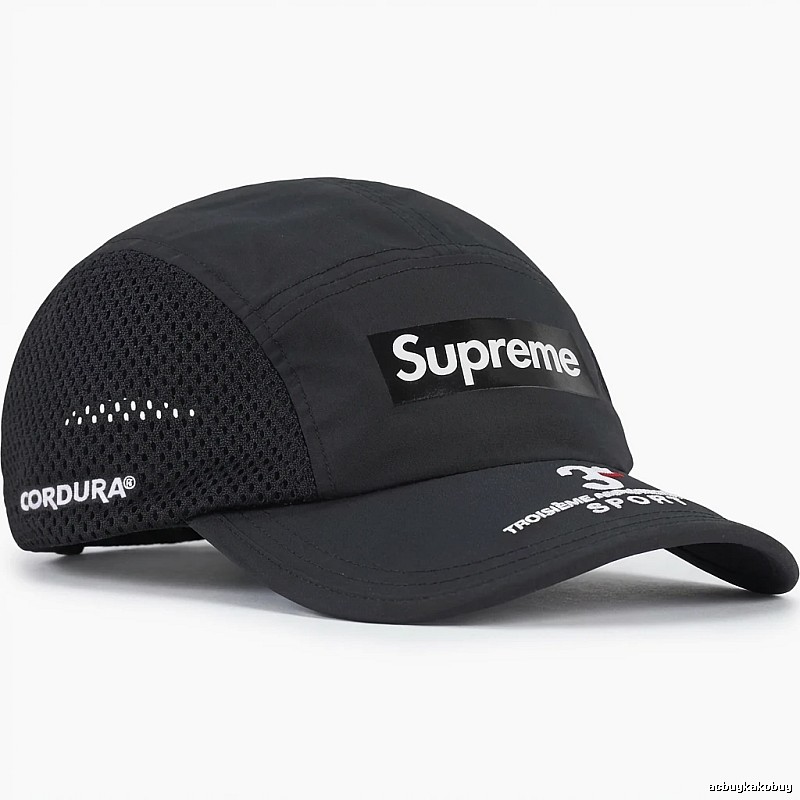 Supreme minimalist style black hat