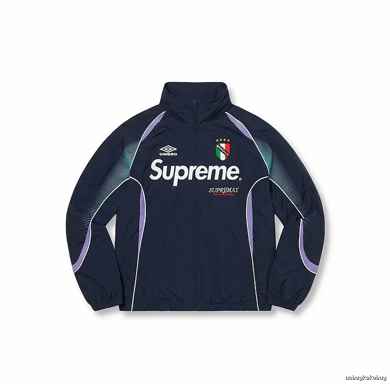 Supreme sporty dark blue jacket