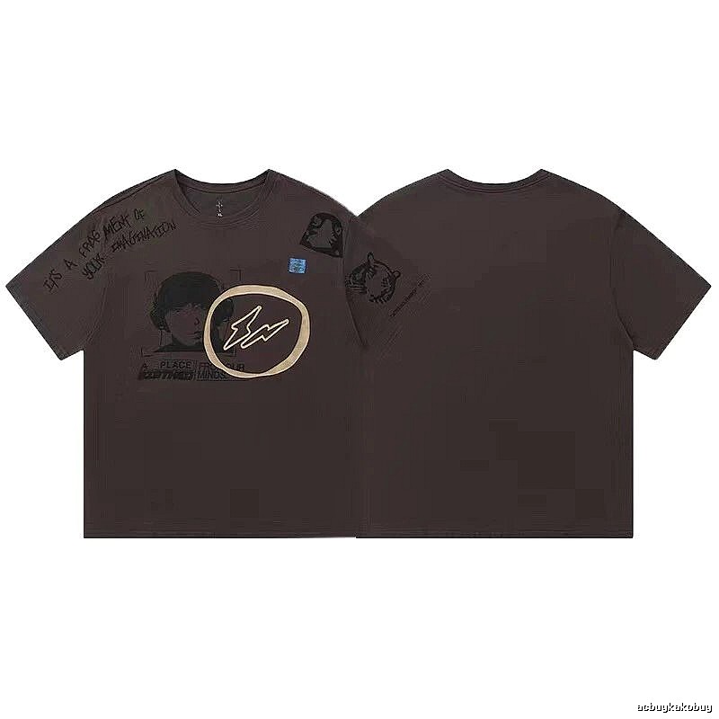 Travis Scott Classic Graphic T-shirt Brown Travis Scott for Daily Styling