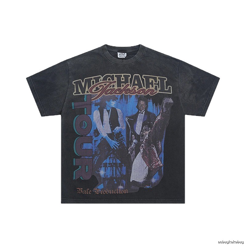 Valley Jackson Tour Vintage Style Charcoal Black T-Shirt