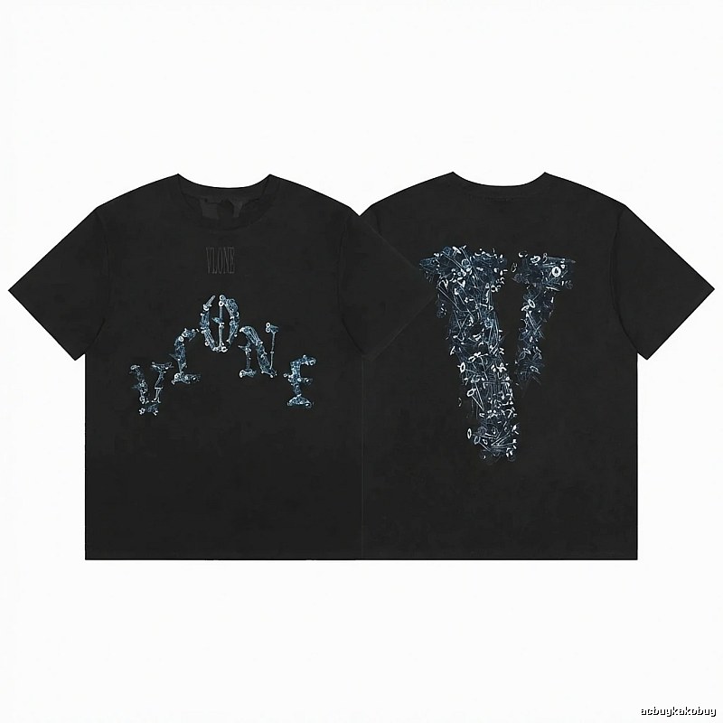 Vlone Skeleton Glow-in-the-Dark Black T-shirt